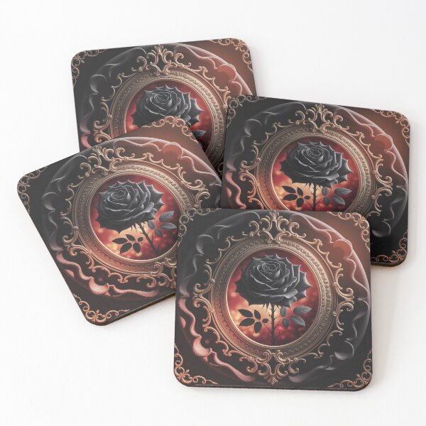 Item preview, Gothic Dark Feminine – Black Rose Elegance designed and sold by Thompika.