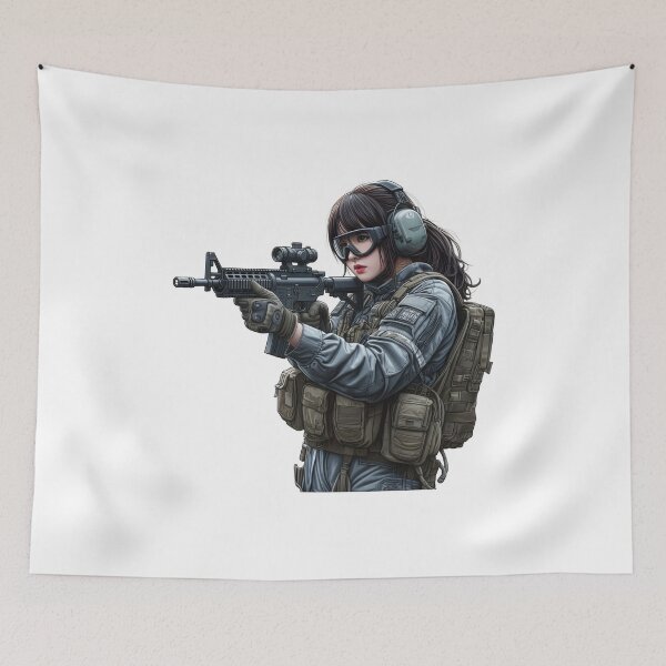 Item preview, Tactical Girl designed and sold by RAWLIFEGRAPHIC.