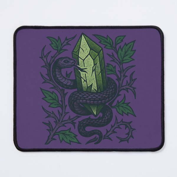 Item preview, Gothic Snake & Crystal Thorned Vines Purple Green designed and sold by Sturdust.