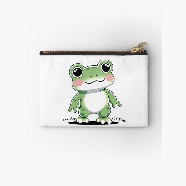 Aperçu de l'œuvre La grenouille motivante – Un pas à la fois créée et vendue par LaurannaDesign.