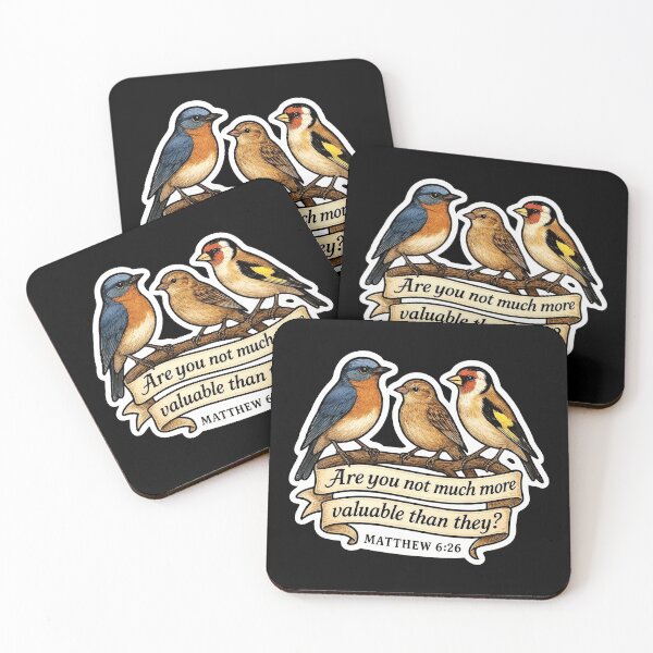 Item preview, Matthew 6:26 Are you not much more valuable than they?  designed and sold by plushism.
