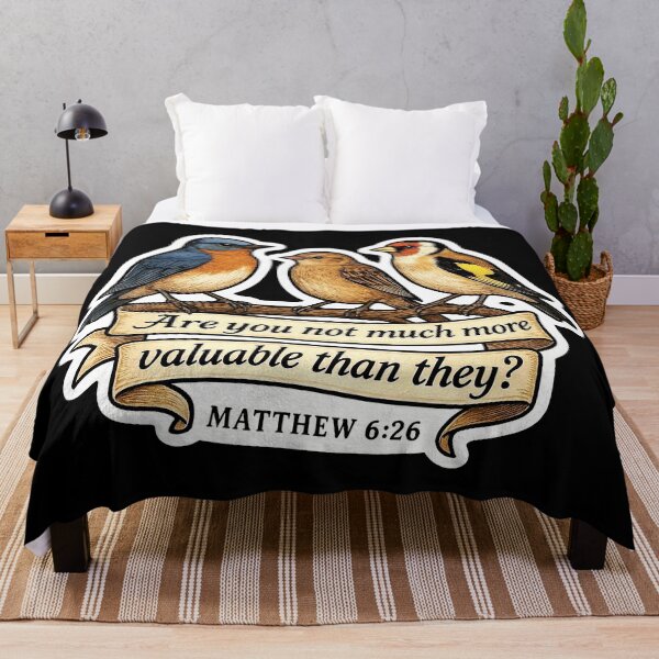 Item preview, Matthew 6:26 Are you not much more valuable than they? designed and sold by plushism.