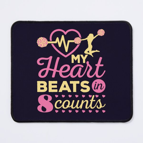 Item preview, My Heart Beats in 8 Counts Cheerleading Cheerleader designed and sold by jaygo.