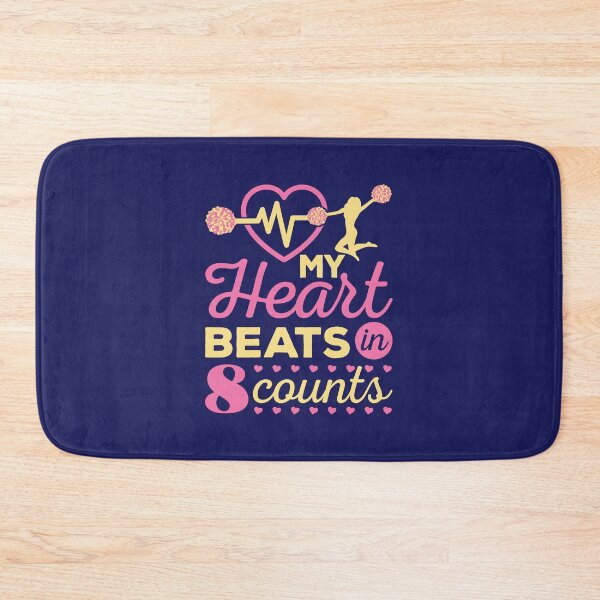 Item preview, My Heart Beats in 8 Counts Cheerleading Cheerleader designed and sold by jaygo.
