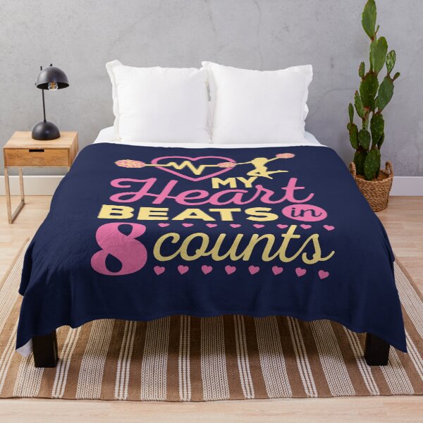 Item preview, My Heart Beats in 8 Counts Cheerleading Cheerleader designed and sold by jaygo.