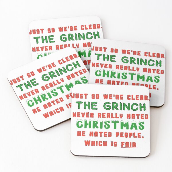 Item preview, The Grinch Never Really Hated Christmas  designed and sold by CasDoodles.