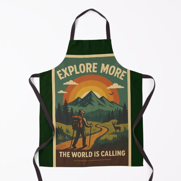 Item preview, Explore More – Retro Poster Hiking Mountain Nature Adventure Camping Vintage designed and sold by MEg-1985.