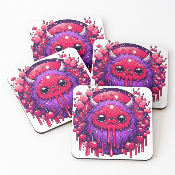 Item preview, Kawaii Cherry Blossom Demon Cat Yokai Art designed and sold by BigBlueArt.