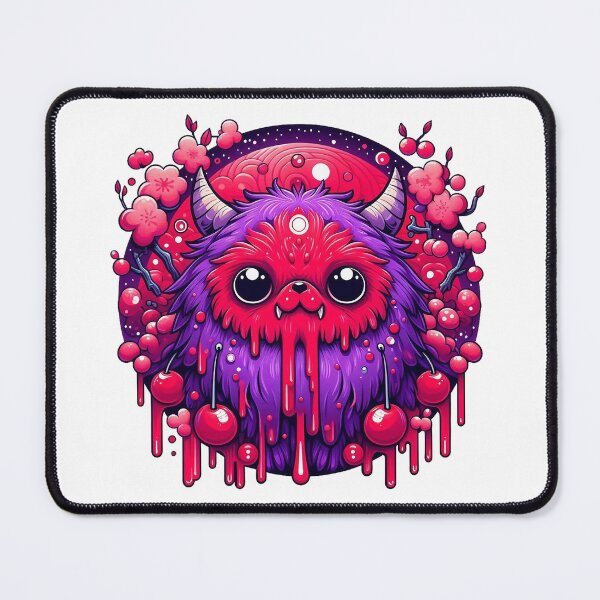 Item preview, Kawaii Cherry Blossom Demon Cat Yokai Art designed and sold by BigBlueArt.