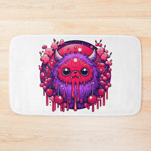 Item preview, Kawaii Cherry Blossom Demon Cat Yokai Art designed and sold by BigBlueArt.