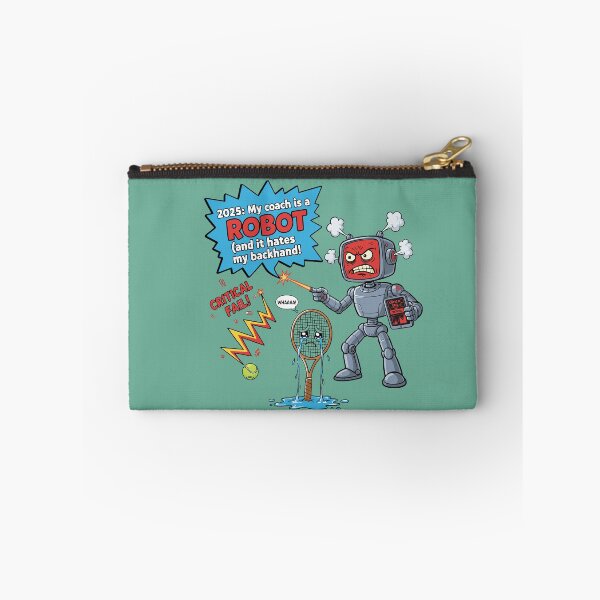 Item preview, Funny Tennis T-Shirt | My Coach is a ROBOT | Futuristic Design designed and sold by Artbesttopic.