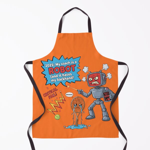 Item preview, Funny Tennis T-Shirt | My Coach is a ROBOT | Futuristic Design designed and sold by Artbesttopic.