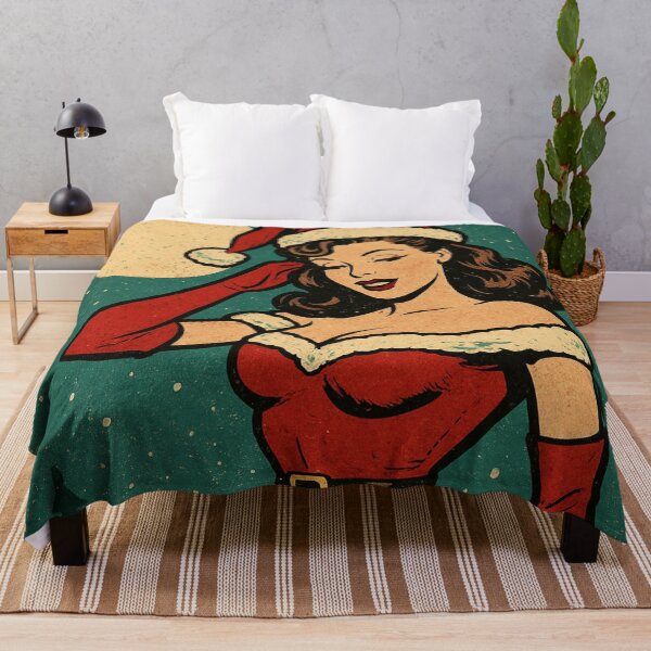 Item preview, Christmas Pin-Up Girl - Retro Santa Beauty designed and sold by JonelleTshirts.