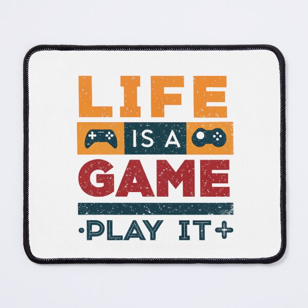 Aperçu de l'œuvre La vie est un jeu - Design rétro créée et vendue par Printiko.
