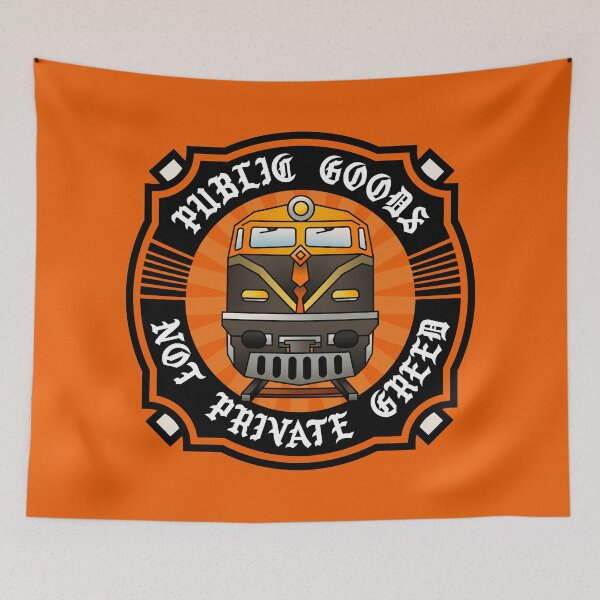 Item preview, Public Goods Not Private Greed - Public Transport / Public Transit designed and sold by Picket Club.