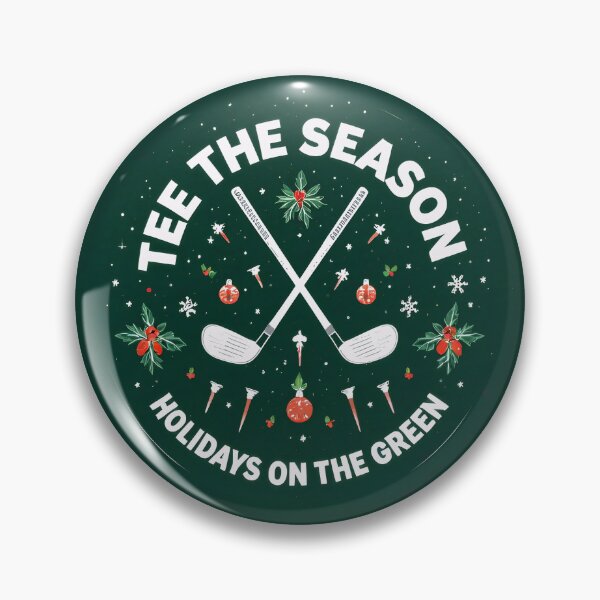 Item preview, Tee the Season – Holidays on the Green Golf Christmas Emblem Design designed and sold by MKV Design.
