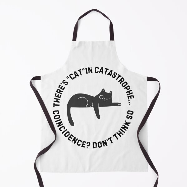 Item preview, There’s “Cat” in Catastrophe – Lazy Cat Pun Minimal Art designed and sold by Panoramax.