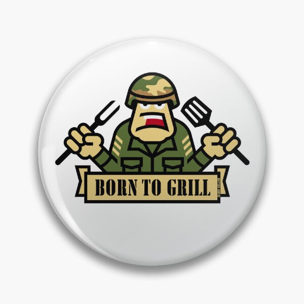Item preview, Born To Grill (Grilling / BBQ / Barbecue / Army) designed and sold by Roderix.