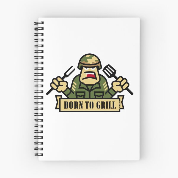 Item preview, Born To Grill (Grilling / BBQ / Barbecue / Army) designed and sold by Roderix.