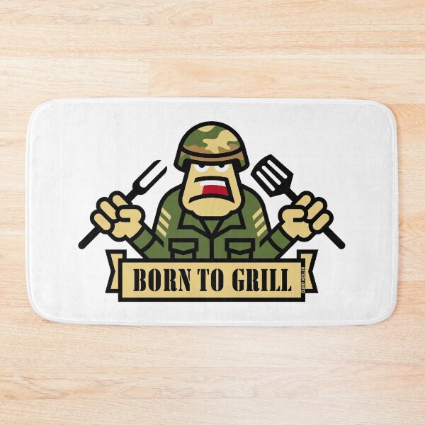 Item preview, Born To Grill (Grilling / BBQ / Barbecue / Army) designed and sold by Roderix.