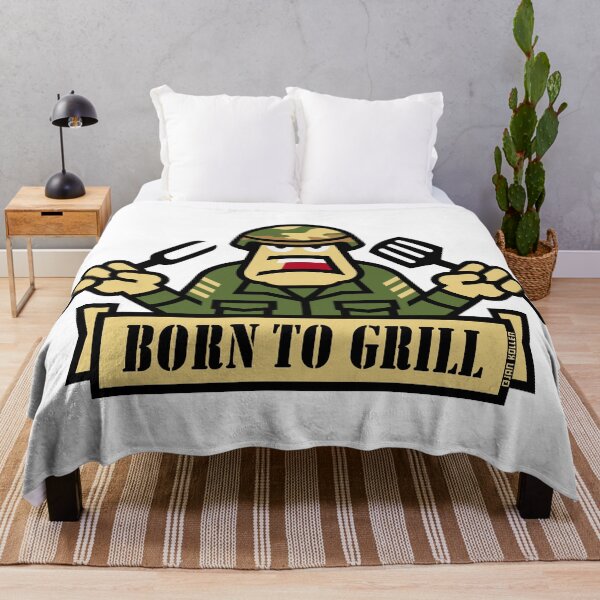 Item preview, Born To Grill (Grilling / BBQ / Barbecue / Army) designed and sold by Roderix.