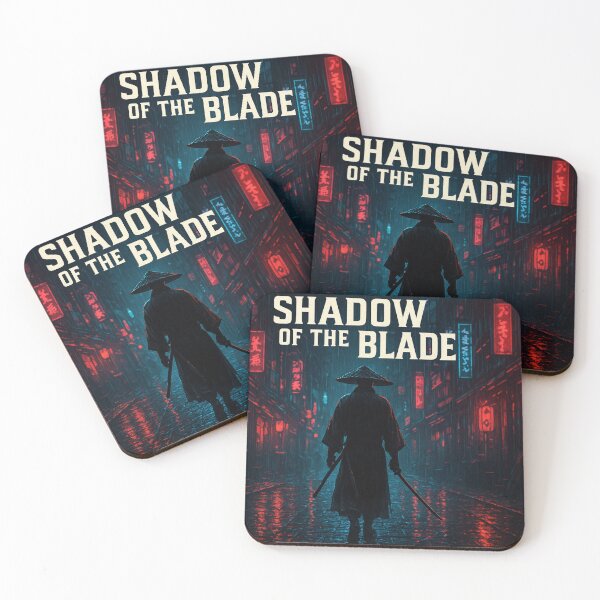 Artikelvorschau, Shadow of the Blade – Cyberpunk Samurai Noir Poster | Neon Rain Alley Ronin Art entworfen und verkauft von leen12 Art Designs Prints.