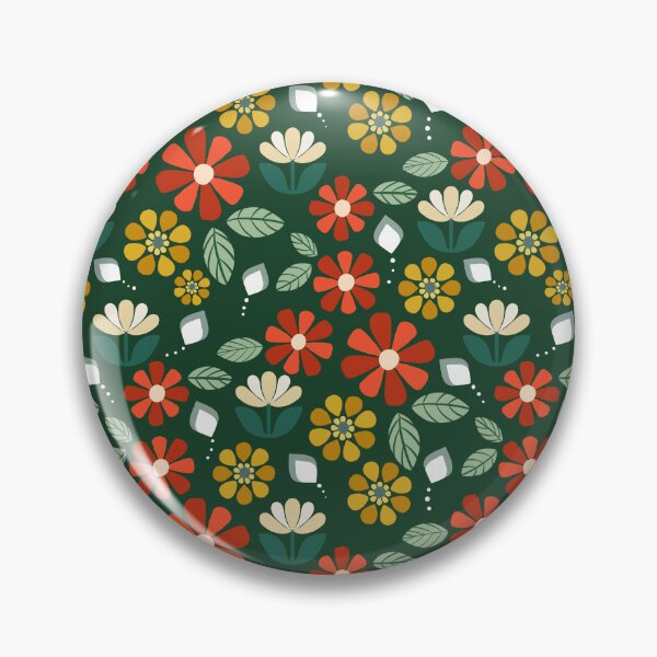 Item preview, Retro 70s Floral designed and sold by Willow & Grace Designs.