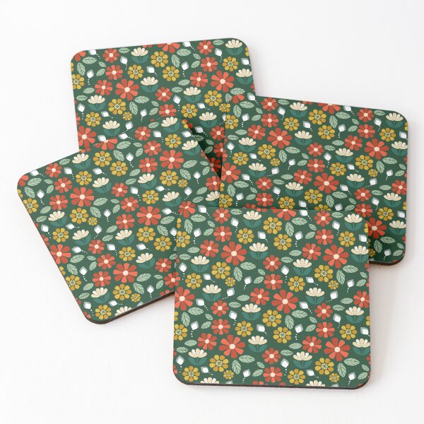 Item preview, Retro 70s Floral designed and sold by Willow & Grace Designs.