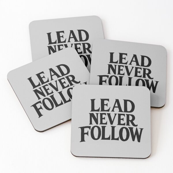 Item preview, Lead Never Follow | Bold Leadership Quote designed and sold by WAMTEES.