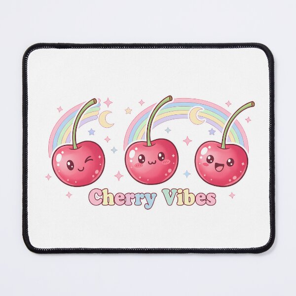 Item preview, Cherry Vibes Kawaii Fruit Sticker – Cute Aesthetic Cherry Design designed and sold by Vrixat.