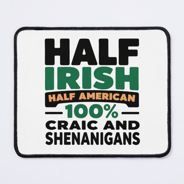 Item preview, Irish + American = Craic & Shenanigans designed and sold by MayoToManhattan.