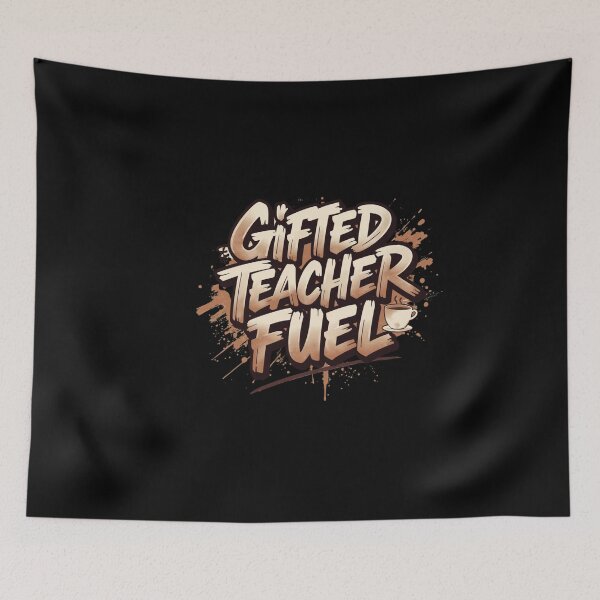 Item preview, Gifted teacher fuel - coffee white & black designed and sold by Happyhoo1.