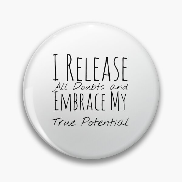 Item preview, I Release All Doubts and Embrace My True Potential – Confidence Affirmation designed and sold by Camila  Ardila.