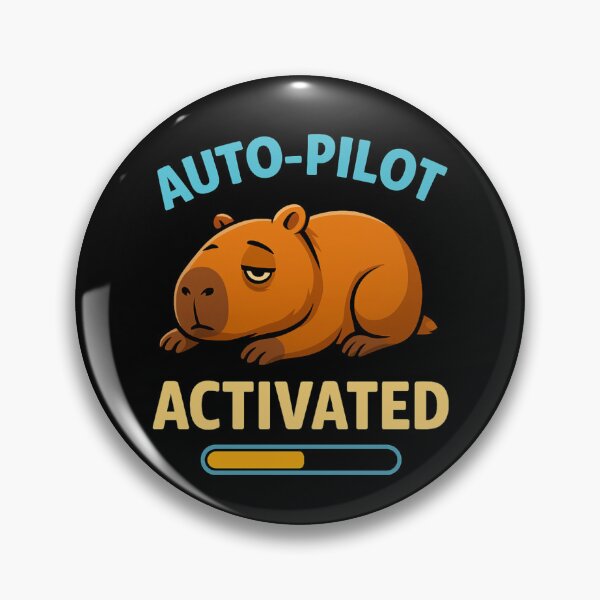 Item preview, Capybara – Auto Pilot Activated | Funny Lazy Capy Design designed and sold by MOAVE-Design.