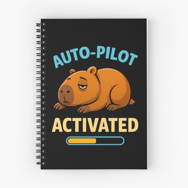 Item preview, Capybara – Auto Pilot Activated | Funny Lazy Capy Design designed and sold by MOAVE-Design.
