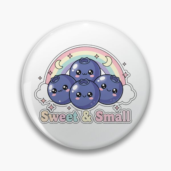 Item preview, Sweet & Small Kawaii Blueberry Sticker – Cute Fruit Cartoon Design designed and sold by Vrixat.