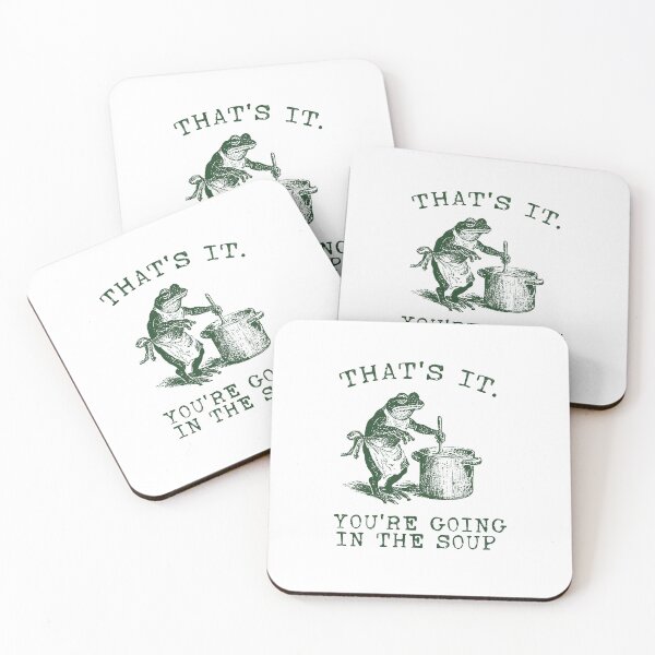 Item preview, Frog That's It You're Going in the Soup Shirt - Funny Vintage Cartoon T-shirt Sweatshirt Tee Shirts T-shirts Tees Weird Weirdcore Meme Trending Trendy designed and sold by Rosqzz.