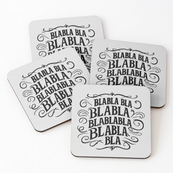 Item preview, BLABLA BLA Typography | Funny Sarcastic Quote designed and sold by WAMTEES.