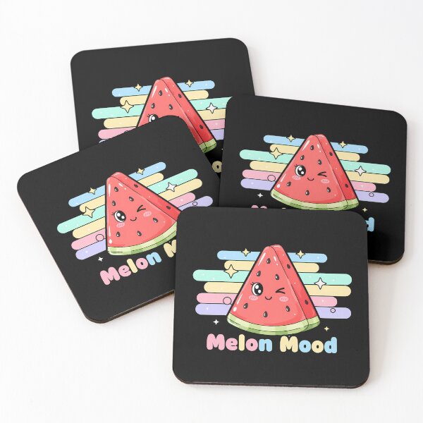 Item preview, Melon Mood Kawaii Watermelon Sticker – Cute Fruit Aesthetic Design designed and sold by Vrixat.