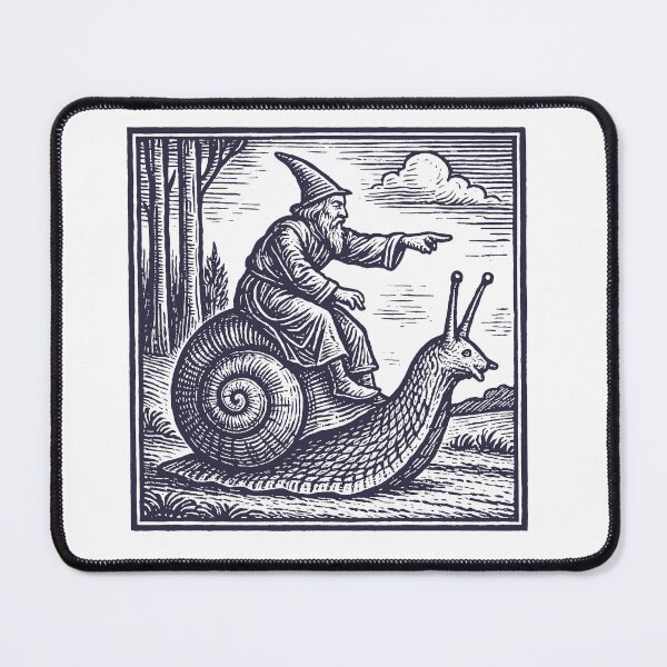 Item preview, Retro Medieval Snail Rider T-Shirt, Vintage 90s Renaissance Fantasy Tee, Mythical Creature Shirt, Funny Weird Medieval Art, Y2K Grunge Unisex designed and sold by Rosqzz.