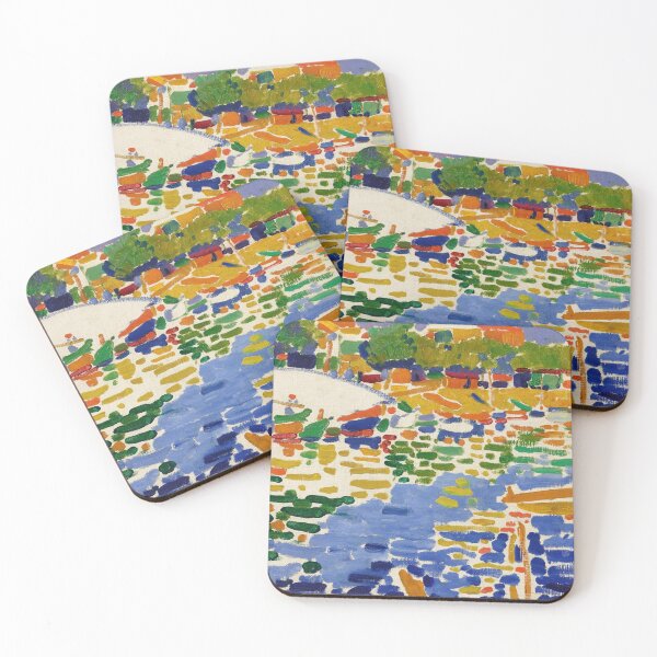 Item preview, Andre Derain "Barques amarrées à l’Estaque" (Boats Moored at L'Estaque) designed and sold by HiddenWalnuts.