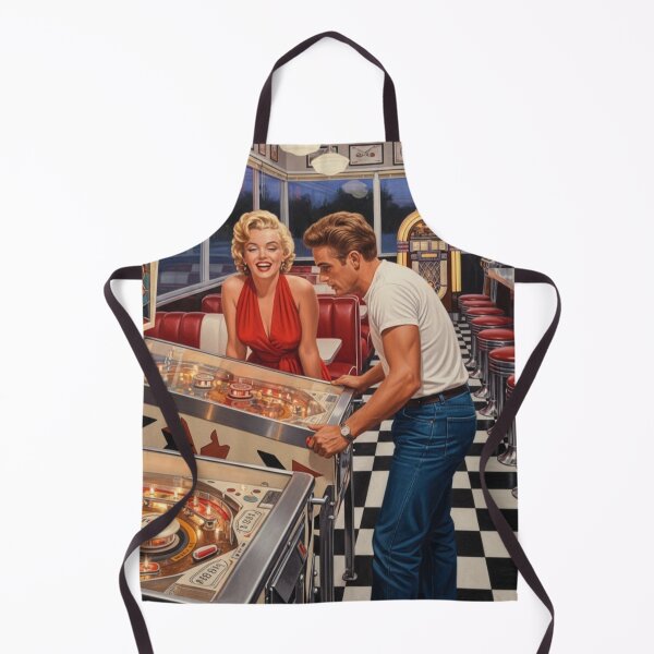 Item preview, High Score Honeys: Dean and Monroe at the Pinball Machine designed and sold by Art's Diner.