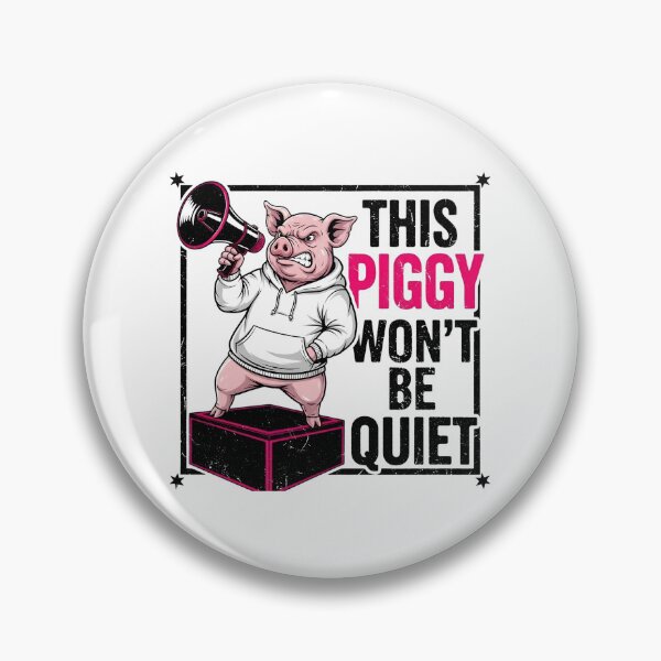 Item preview, Pixel Piggy Won’t Be Quiet designed and sold by damelinen.