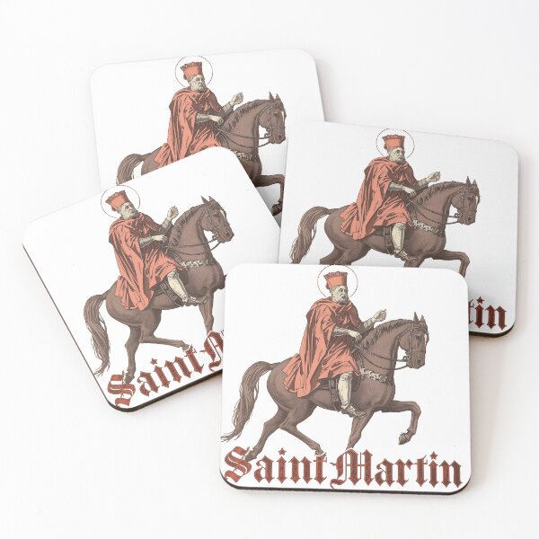 Item preview, Saint Martin on Horseback – Medieval Cloak Design designed and sold by ANOMIC ⭐⭐⭐⭐⭐.
