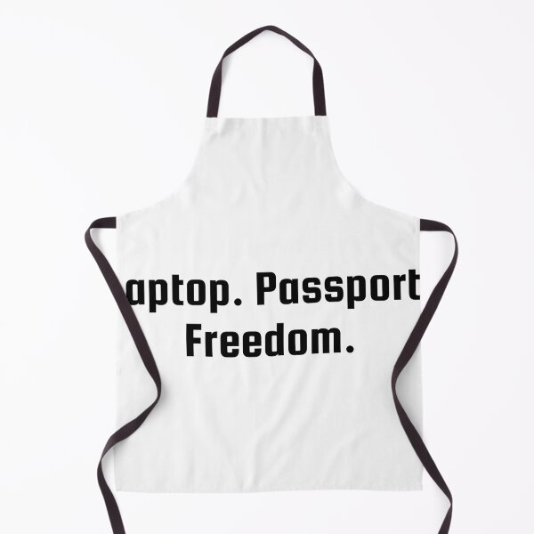Item preview, Laptop. Passport. Freedom. designed and sold by Ninjacatoff.
