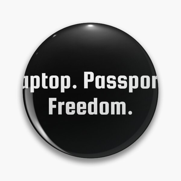 Item preview, Laptop. Passport. Freedom. designed and sold by Ninjacatoff.