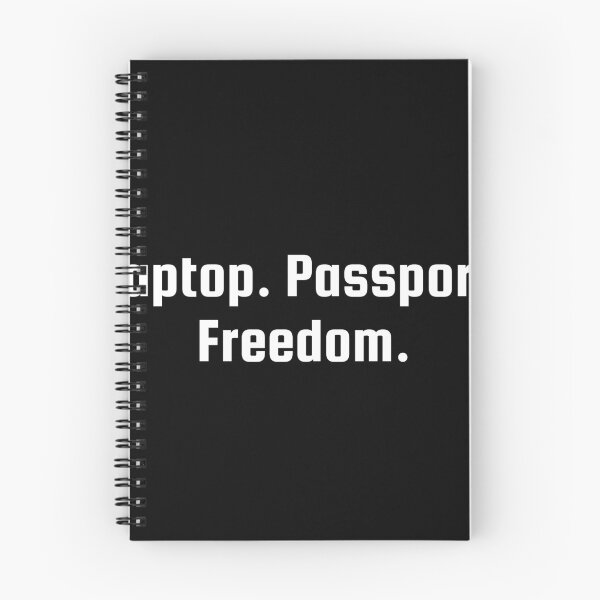 Item preview, Laptop. Passport. Freedom. designed and sold by Ninjacatoff.