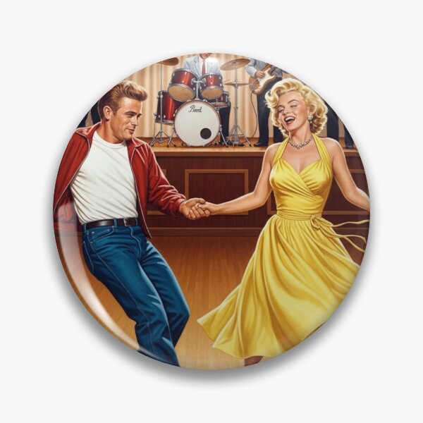 Item preview, Let's Jive: James Dean and Marilyn on the Dance Floor designed and sold by Art's Diner.