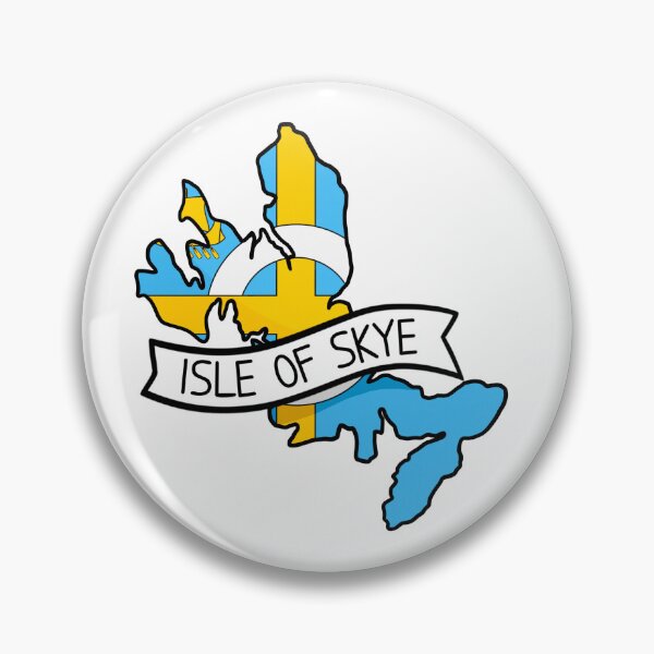 Artikelvorschau, Isle of Skye Flaggenkartenaufkleber entworfen und verkauft von Drawingvild.