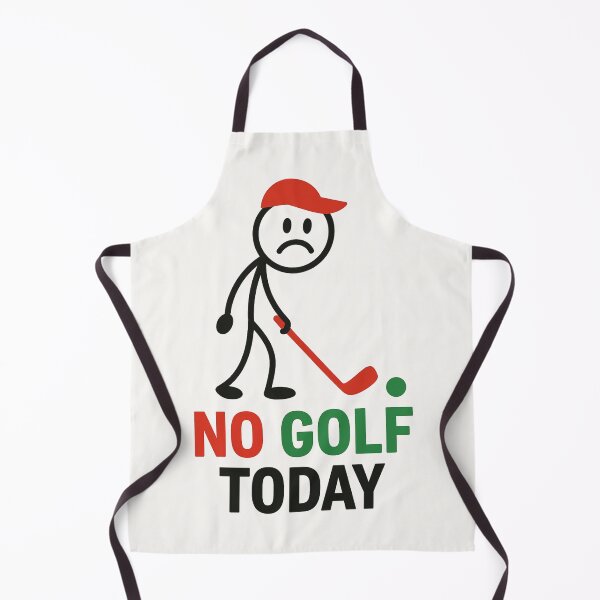 Item preview, No Golf Today – Sad Golfer Stickman designed and sold by Anniko Art Studio.